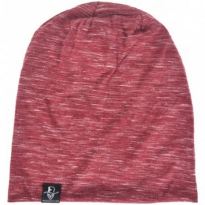 Skullies & Beanies Men Slouch Hollow Beanie Thin Summer Cap Skullcap - Multi Red - CV17AYRZW94 $12.40