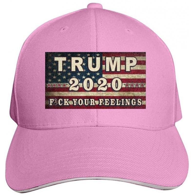 Baseball Caps Trump 2020 Fuck Your Feeling Adjustable Baseball Caps Vintage Sandwich Hat Sandwich Cap Peaked Trucker Dad Hats...