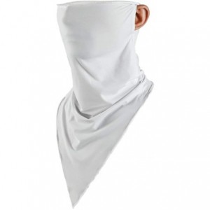 Balaclavas Summer Ice Silk Cooling Outdoor Headwear UV Protection Face Mask Neck Gaiter - White B - CO197TRRS7X $27.61
