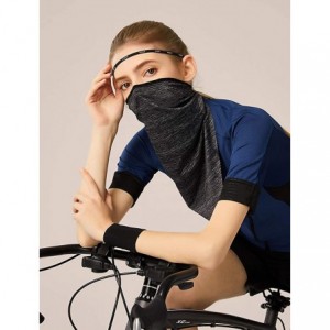 Balaclavas Summer Ice Silk Cooling Outdoor Headwear UV Protection Face Mask Neck Gaiter - White B - CO197TRRS7X $15.23