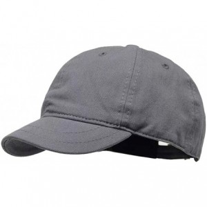 Baseball Caps Short Bill Baseball Cap Plain Hiphop Dad Hat Cooling Trucker Hat - Gray - CP18WY8EM0T $18.22
