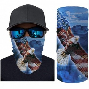 Balaclavas Cool 3D Animal Print Bandana for Men Women Neck Gaiter Scarf Dust Wind Balaclava Headband - Us Eagle Soar - C7197Y...