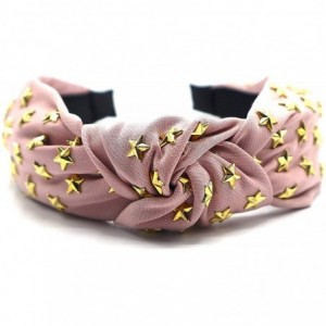 Headbands New York- Women's Fashion- Trendy Dimensional Gold Star Knotted Headband - C718W9LU244 $47.52