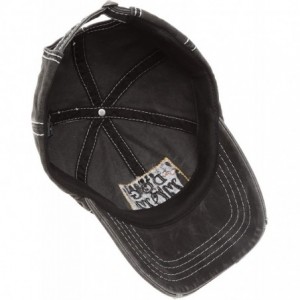 Baseball Caps Baseball Distressed Embroidered Adjustable - Dog Mom - Black - C918XAC7QW4 $16.75