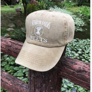 Baseball Caps Men's & Women's Schrute Farms Beets Funny Baseball Cap Washed Vintage Trucker Dad Hat - CS18Z0W50OX $16.98