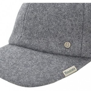 Baseball Caps Melton Wool Cold Weather Baseball Cap Made in USA - Black - CR11UI07KVV $10.82