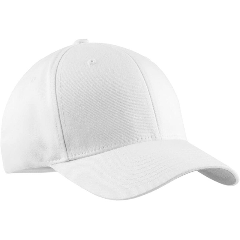 Baseball Caps Men's Flexfit Cap - White - CF11NGRKYGV $13.65