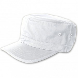 Newsboy Caps Basic GI Cadet Hats - White - CH111PTLSC1 $17.00