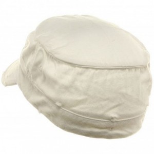 Baseball Caps Washed Cotton Fitted Army Cap-White W32S33F - CH1126BE4NH $17.20