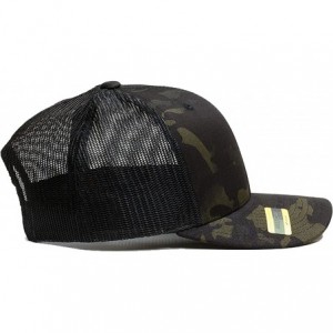 Baseball Caps 2018 6606MC Yupoong Retro Trucker Multicam Custom Hat (Camo) - Multicam Black -Text - CH18ECL73S5 $29.58