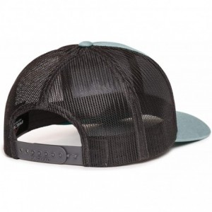 Baseball Caps Trucker Snapback Baseball Hat - Mountain - Smoke Blue/Charcoal - CO18OKEEKL8 $26.81