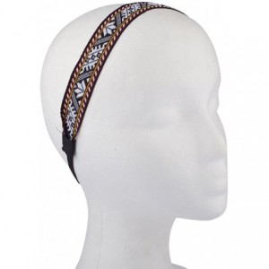 Headbands Sunflower Boho Tribal Black Woven Floral Flower Stretch Headband Head Band Set (3pc) - CM121HOKUI1 $10.14