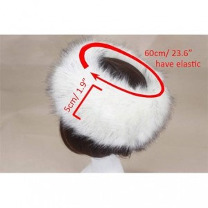 Cold Weather Headbands Women's Faux Fur Headband Soft Winter Cossack Russion Style Hat Cap - Candy Pink - C518L8HA52O $11.57