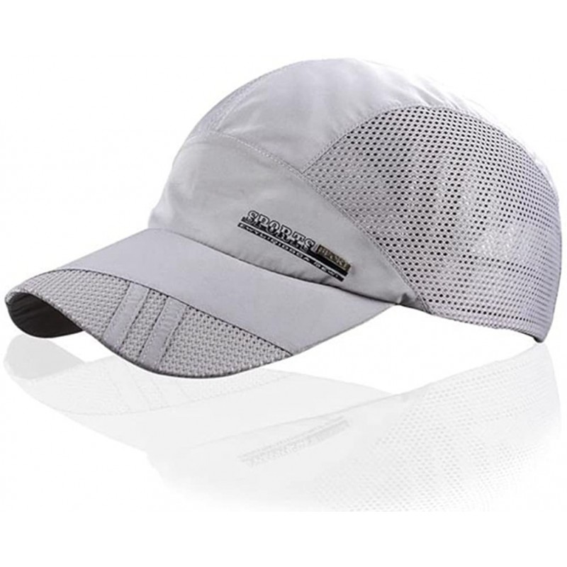 Baseball Caps Men's Women Summer Autumn Outdoor Sport Baseball Hat Running Visor Sun Cap - Grey 1 - CR12DKT38TT $11.86