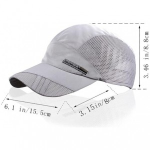 Baseball Caps Men's Women Summer Autumn Outdoor Sport Baseball Hat Running Visor Sun Cap - Grey 1 - CR12DKT38TT $11.86