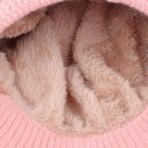 Skullies & Beanies Womens Knit Wool Hats with Visor Warm Skull Beanie Caps for Winter - Beige - CG11T8PTXU3 $16.34