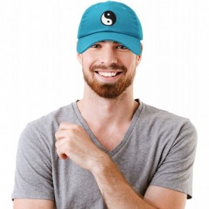 Baseball Caps Ying Yang Dad Hat Baseball Cap Zen Peace Balance Philosophy - Teal - CF18XI8NSWZ $9.94