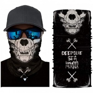 Balaclavas Unisex 3D Skull Printed Balaclava Headwear Multi Functional Face Mask for Outdoor Cycling Riding Motorcycle - C619...