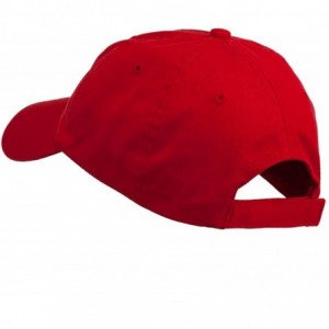 Baseball Caps Army Air Corps Military Embroidered Washed Cap - Red - CR11ONYSJZT $17.45