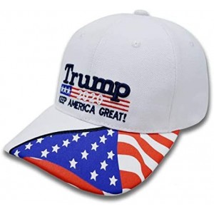 Baseball Caps Camouflage Baseball Snapback President Embroidery - White - CU18WMLI9D7 $11.48