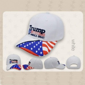 Baseball Caps Camouflage Baseball Snapback President Embroidery - White - CU18WMLI9D7 $11.48