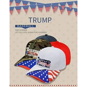 Baseball Caps Camouflage Baseball Snapback President Embroidery - White - CU18WMLI9D7 $11.48