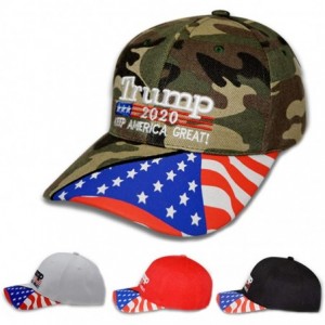 Baseball Caps Camouflage Baseball Snapback President Embroidery - White - CU18WMLI9D7 $11.48