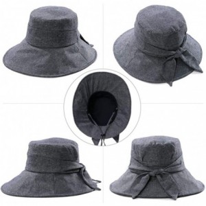 Sun Hats Grey Gardens Hat Womens Collapsible Bucket Sun Protection Summer UPF 50 Fishing Golf Hiking - CM18OWDWA7N $13.49