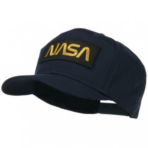 Baseball Caps Black NASA Embroidered Patched High Profile Cap - Navy - C911MJ3RYIT $17.46