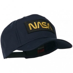 Baseball Caps Black NASA Embroidered Patched High Profile Cap - Navy - C911MJ3RYIT $26.92