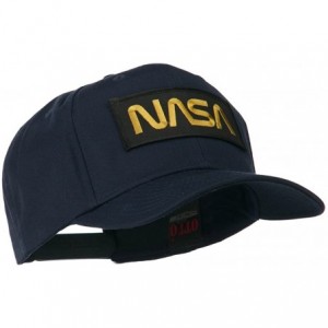 Baseball Caps Black NASA Embroidered Patched High Profile Cap - Navy - C911MJ3RYIT $17.46