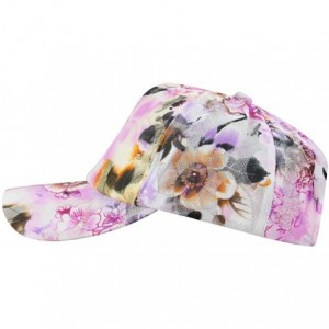 Baseball Caps Womens Sports Running Golf Travel Baesball Sun Flower Floral Cap Hat Caps Hats - Purple - C2182L995UN $10.20