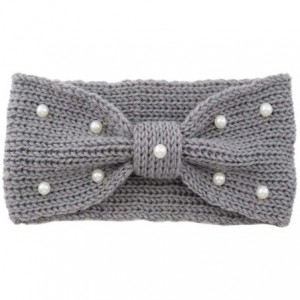 Cold Weather Headbands Knitted Headband Accessories Knitting Hairband - Gray - CU18AH2HRZK $17.72