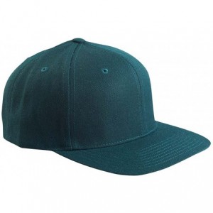 Baseball Caps Flexfit 6 Panel Premium Classic Snapback Hat Cap - Spruce - C012D6KE3E1 $18.54