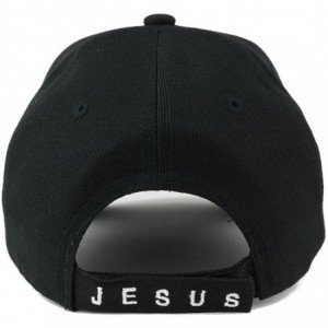 Baseball Caps Man of Faith Embroidered Christian Theme Adjustable Baseball Cap - Black - CI12O39EYGY $23.54