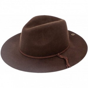 Fedoras Esben Wool Felt Hat - Brown - CI18IYCT2TD $51.16