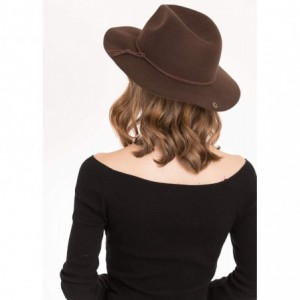 Fedoras Esben Wool Felt Hat - Brown - CI18IYCT2TD $51.16