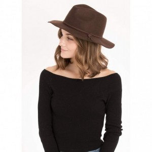 Fedoras Esben Wool Felt Hat - Brown - CI18IYCT2TD $51.16