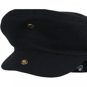 Newsboy Caps Hats Men's Premium Wool Blend Classic Flat Ivy Newsboy Collection Hat - Black - CC127FDNDIR $24.46