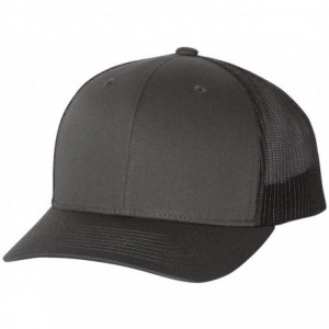 Baseball Caps Trucker Cap - Charcoal/Black - C1188Z0S3OE $11.26