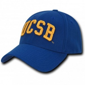 Baseball Caps University California Santa Barbara UCSB Gauchos NCAA Flex Baseball Fitted Fit Ball Cap Hat Royal Blue - C118D5...