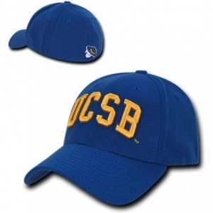 Baseball Caps University California Santa Barbara UCSB Gauchos NCAA Flex Baseball Fitted Fit Ball Cap Hat Royal Blue - C118D5...