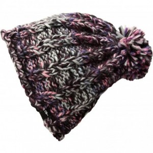 Skullies & Beanies Women's Katy Beanie Hat - Purple/Orchid/Denim - C812O3S3E0L $24.13