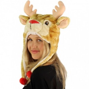 Skullies & Beanies Critter caps Reindeer Beige - C81274DLFAP $19.90