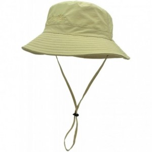 Bucket Hats Womens Bucket Sun Hat UPF 50+ Light Weight Sun Protection Caps - Khaki - CX18C0CGSUA $13.17