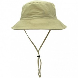 Bucket Hats Womens Bucket Sun Hat UPF 50+ Light Weight Sun Protection Caps - Khaki - CX18C0CGSUA $23.51
