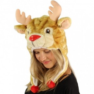 Skullies & Beanies Critter caps Reindeer Beige - C81274DLFAP $19.90