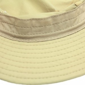 Bucket Hats Womens Bucket Sun Hat UPF 50+ Light Weight Sun Protection Caps - Khaki - CX18C0CGSUA $23.51