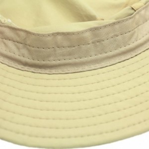 Bucket Hats Womens Bucket Sun Hat UPF 50+ Light Weight Sun Protection Caps - Khaki - CX18C0CGSUA $13.17