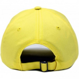 Baseball Caps Custom Embroidered Hats Dad Caps Love Stitched Logo Hat - Minion Yellow - CE18M7Y9SYT $8.27
